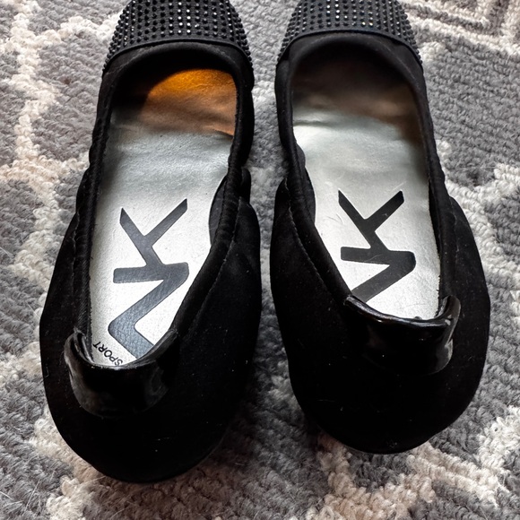 Anne Klein Sport Black Heels with Studded Detail - Picture 2 of 7